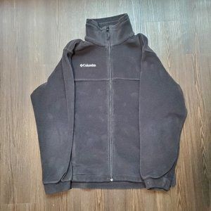 Black Columbia Fleece Full Zip Jacket - Size Youth 14/16